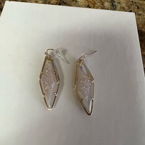 Druzy gold with Pearl color sparkly druzy